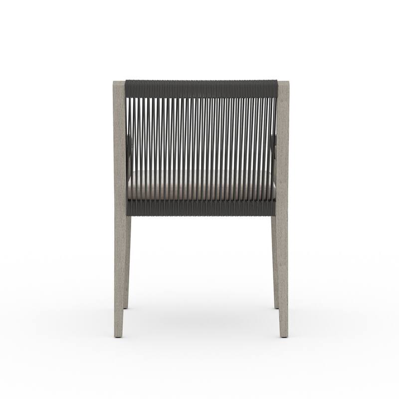 Atwood Outdoor Dining Armchair-Weathered Grey-FSC