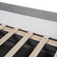 preview thumbnail 8 of 25, Bear Shaped Headboard Platform Bed Frame, Velvet Upholstered Daybed, Lift Up Storage Floor Bed with Breathable Mesh Fence