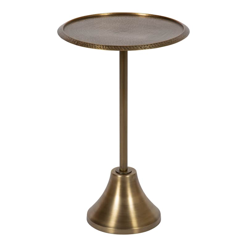Kate and Laurel Sanzo Metal Side Table - 15x15x24 - Gold