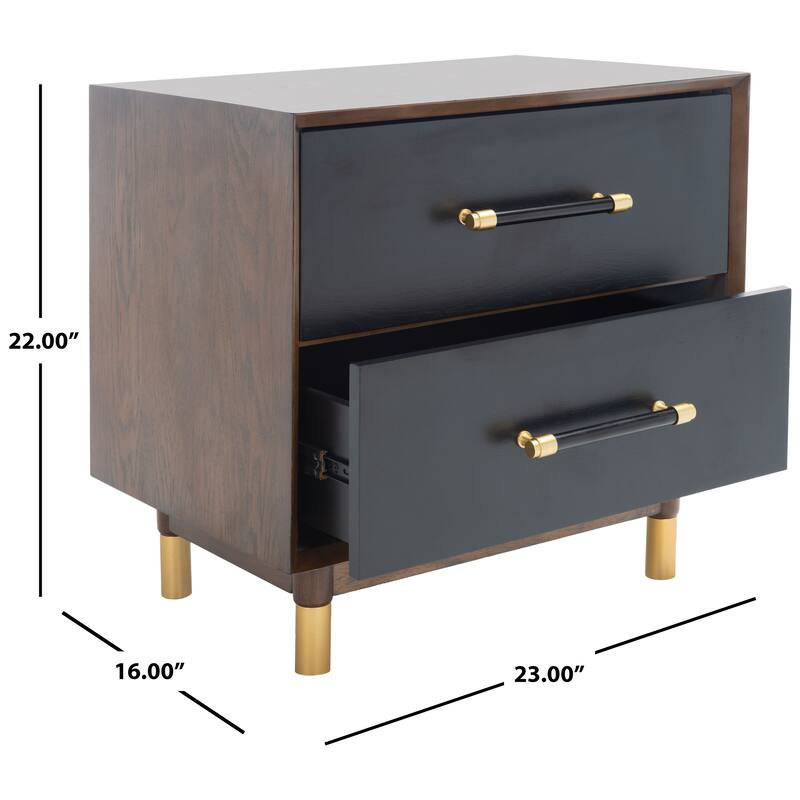 SAFAVIEH Dasia 2-Drawer Accent Table Nightstand