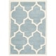preview thumbnail 65 of 66, SAFAVIEH Handmade Chatham Elia Modern Moroccan Wool Rug 2' x 3' - Blue/Ivory - Rectangle
