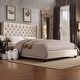 preview thumbnail 1 of 11, Naples Wingback Button Tufted Upholstered Bed by iNSPIRE Q Artisan