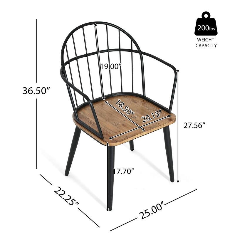 Christopher Knight Home Indoor 5-Piece Dining Set With Metal Legs
