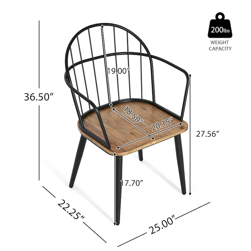 Christopher Knight Home Indoor Dining Chair With Metal Legs
