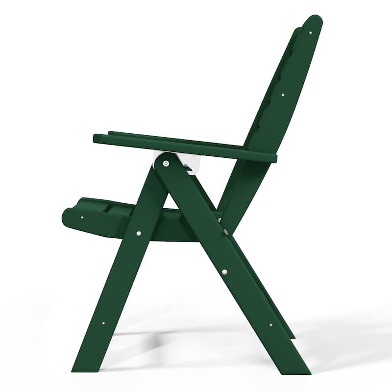 Laguna Foldable Highback Patio Dining Chair with Adjustable Recline Feature