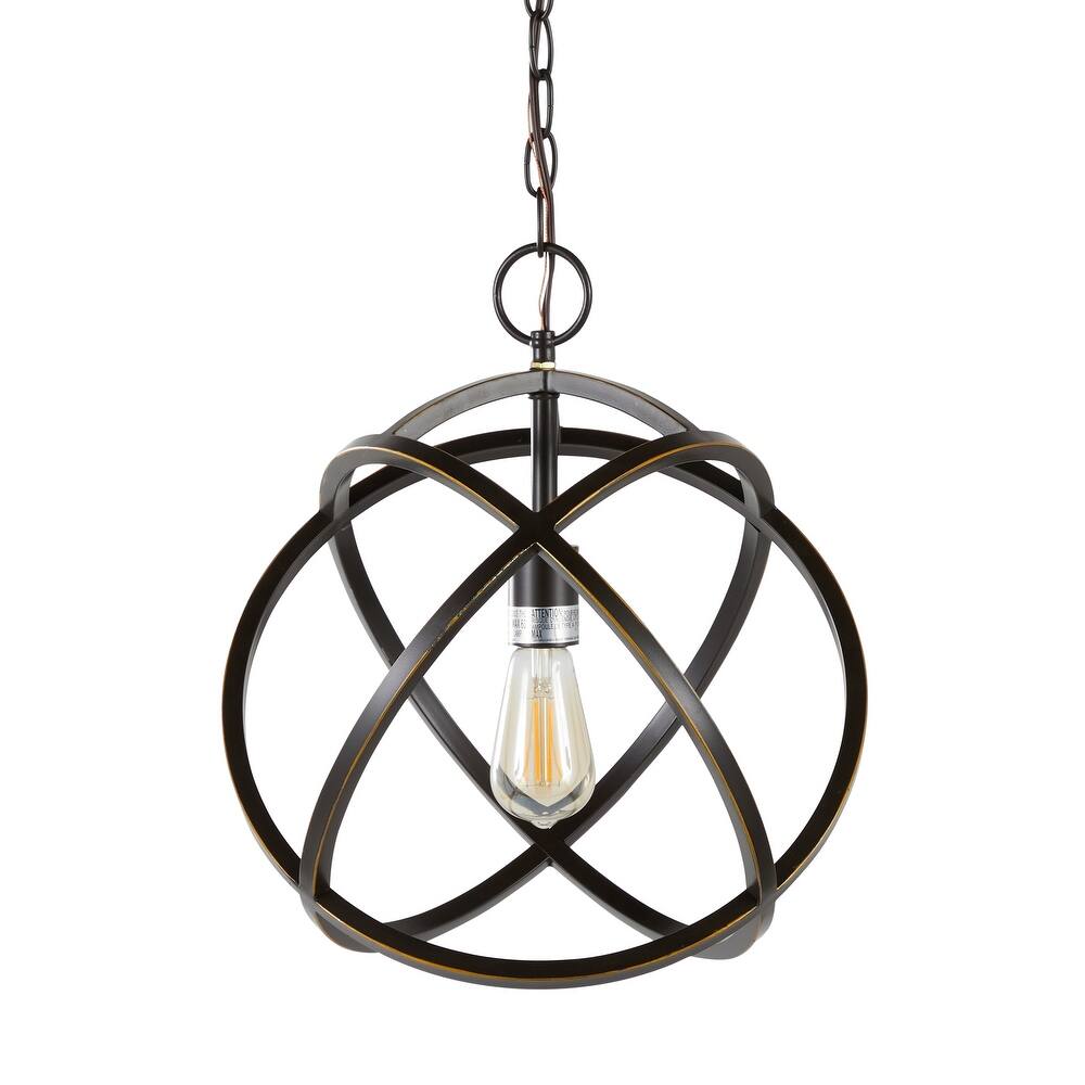 Linx 13.25" Metal Pendant Lamp - Oil Rubbed Bronze
