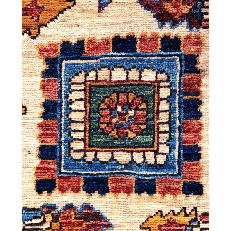 Serapi One-of-a-Kind Hand-Knotted Area Rug - Ivory - 4' 1" x 5' 11"