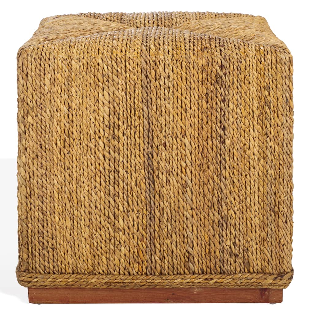 SAFAVIEH Couture Donnabella Woven Abaca Ottoman