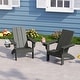preview thumbnail 16 of 68, Shoreside Kids Outdoor Poly Adirondack Chair with Cup Holder (Set of 2)