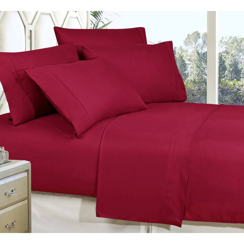 Copper Grove Boughton Wrinkle-resistant Deep-pocket Bed Sheet Set - Full - Burgundy