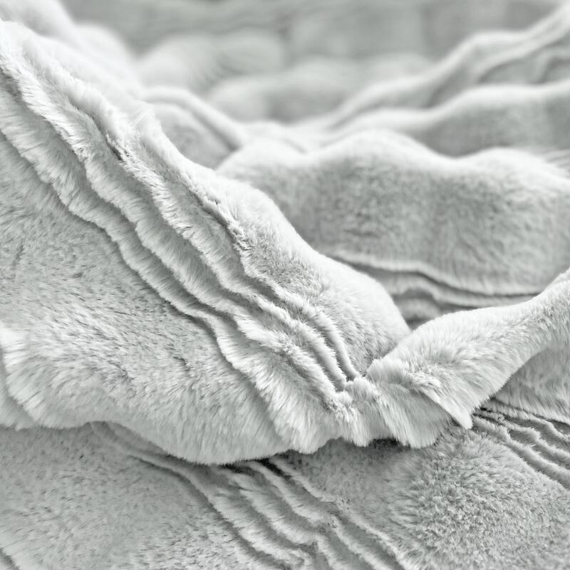 The Mood Ridged FauxFur Throw