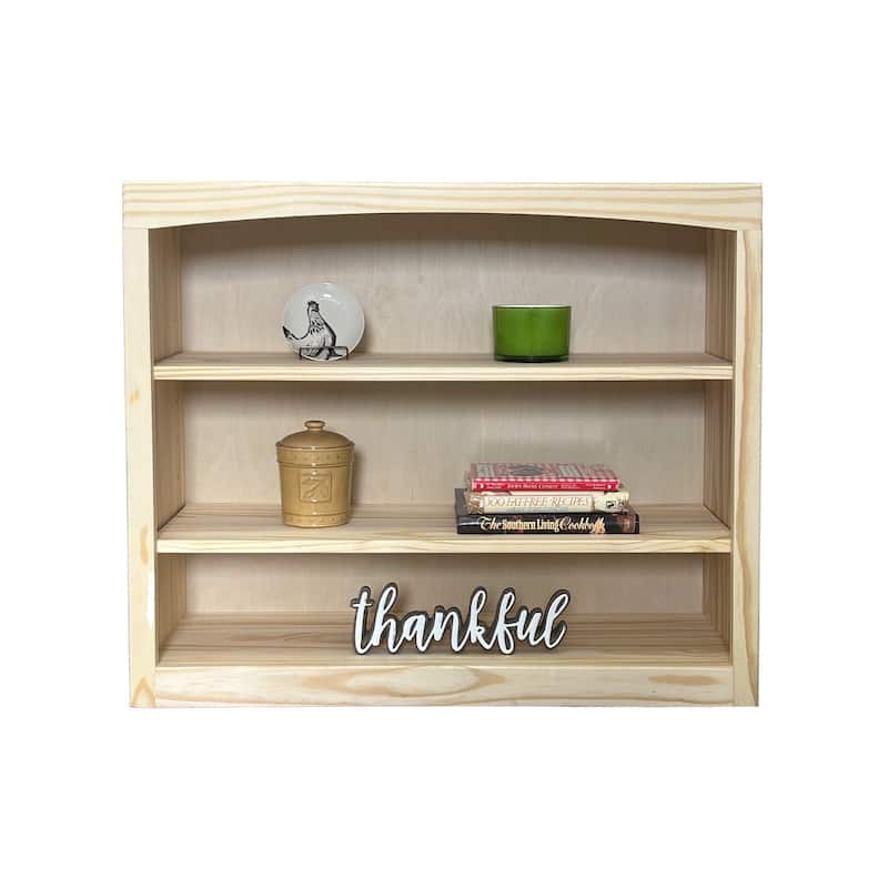 Arch+Haven Solid Wood Bookcase 36 x 30