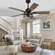 preview thumbnail 26 of 38, Cusp Barn 52/60/72 Inch Farmhouse Caged Ceiling Fan with Lights and Remote, Industiral 6 Speeds Chandelier Ceiling Fan