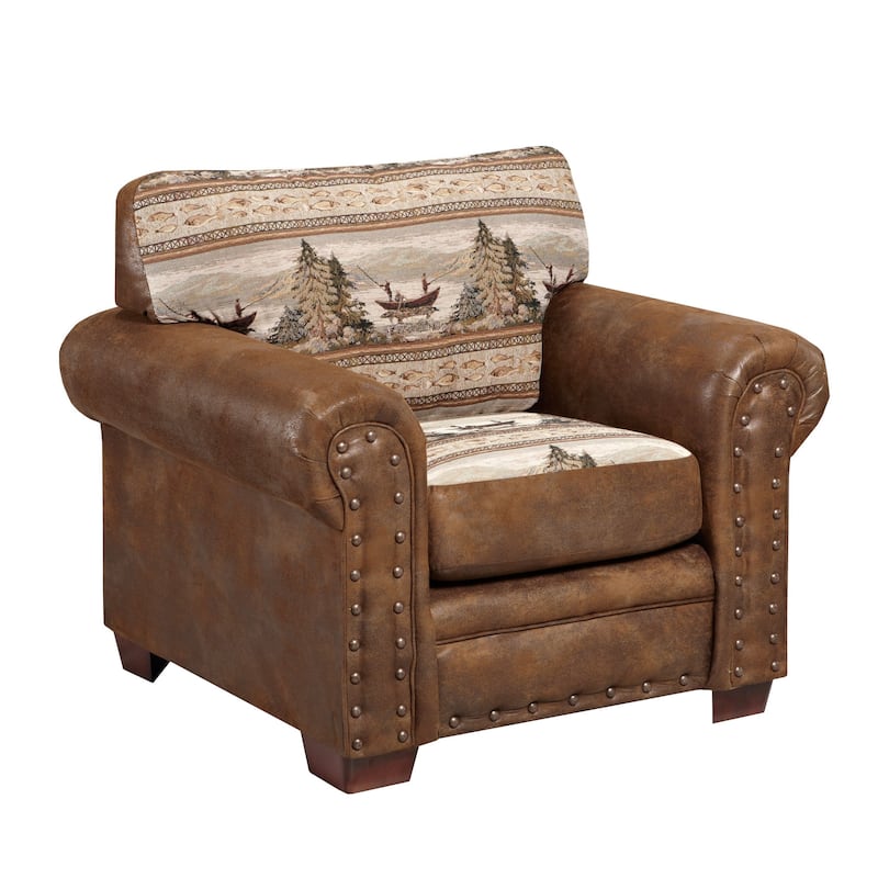 Alpine Lodge Cotton Printed Tapestry Chair