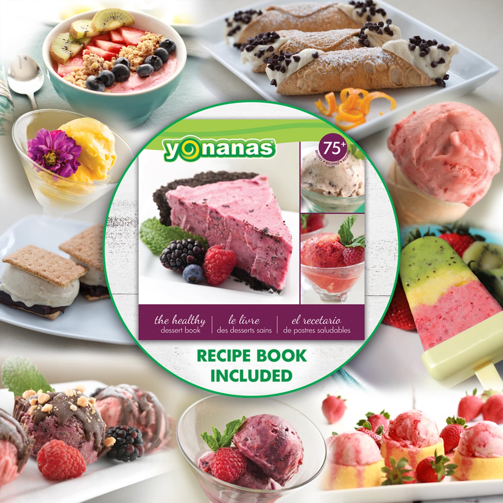 Yonanas Deluxe Non Dairy Frozen Fruit Soft Serve Dessert Maker Includes 75 Recipes 200 Watts Bed Bath Beyond 37029209