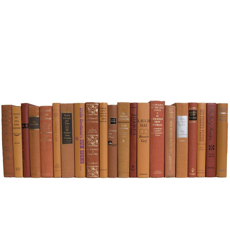 Books Orange Decorative Accessories: Vintage Canyon Color By The Foot