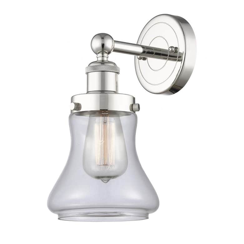 Innovations Lighting 616-1W-10-7 Bellmont Sconce Bellmont 10" Tall - Polished Nickel / Clear