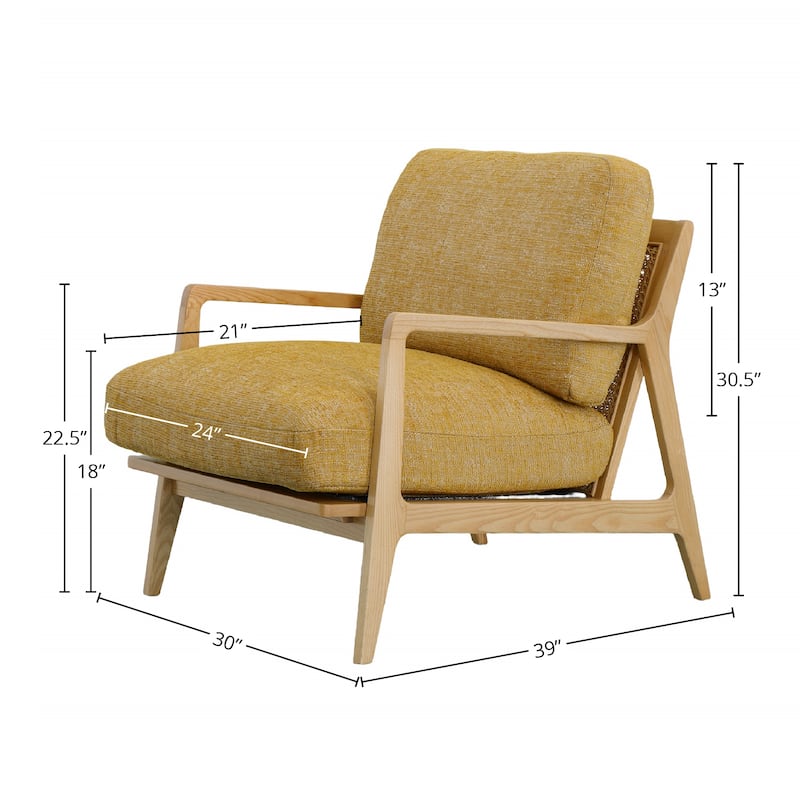 30" Wide Arm Chair, Sage