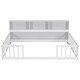 preview thumbnail 13 of 66, Wooden bed floor bed with bedside bookcase and shelves