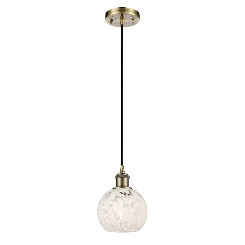 Innovations Lighting 516-1P-8-6 White Mouchette Pendant White
