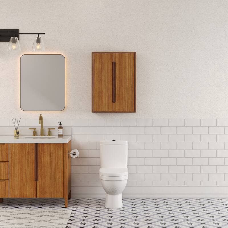 Sequoia 24 In. W x 33 In. H x 8 In. D Bath Storage Wall Cabinet in Mangowood