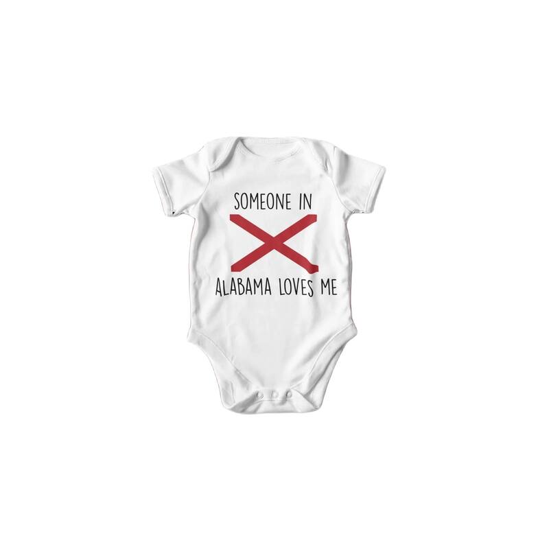 Alabama - Baby Boy Girl Clothes Infant Bodysuit Funny Cute Newborn - White - Newborn