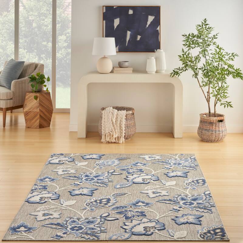 Nourison Aloha Indoor/Outdoor Floral Area Rug