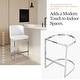 preview thumbnail 6 of 15, 26-Inch Modern Upholstered Bar Stools, Counter Height Bar Stool - 18.11"W x 19.69"D x 37.4"H