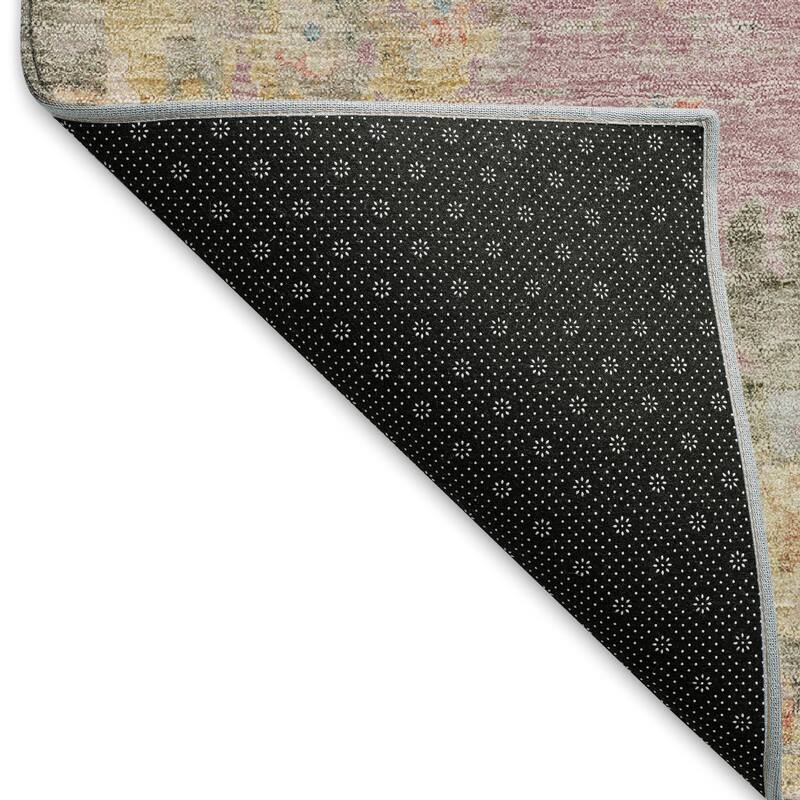 Machine Washable Indoor/ Outdoor Vintage Traditional Chantille Rug