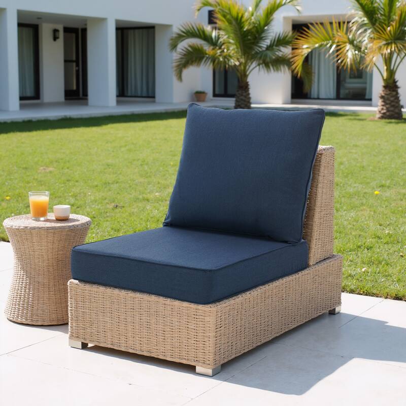 24"x23" Deep Seat Sunbrella Thick Cushion For Outdoor Club Chair,Rocking Chair