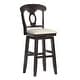 preview thumbnail 23 of 79, Eleanor Napoleon Back Wood Swivel Chair by iNSPIRE Q Classic