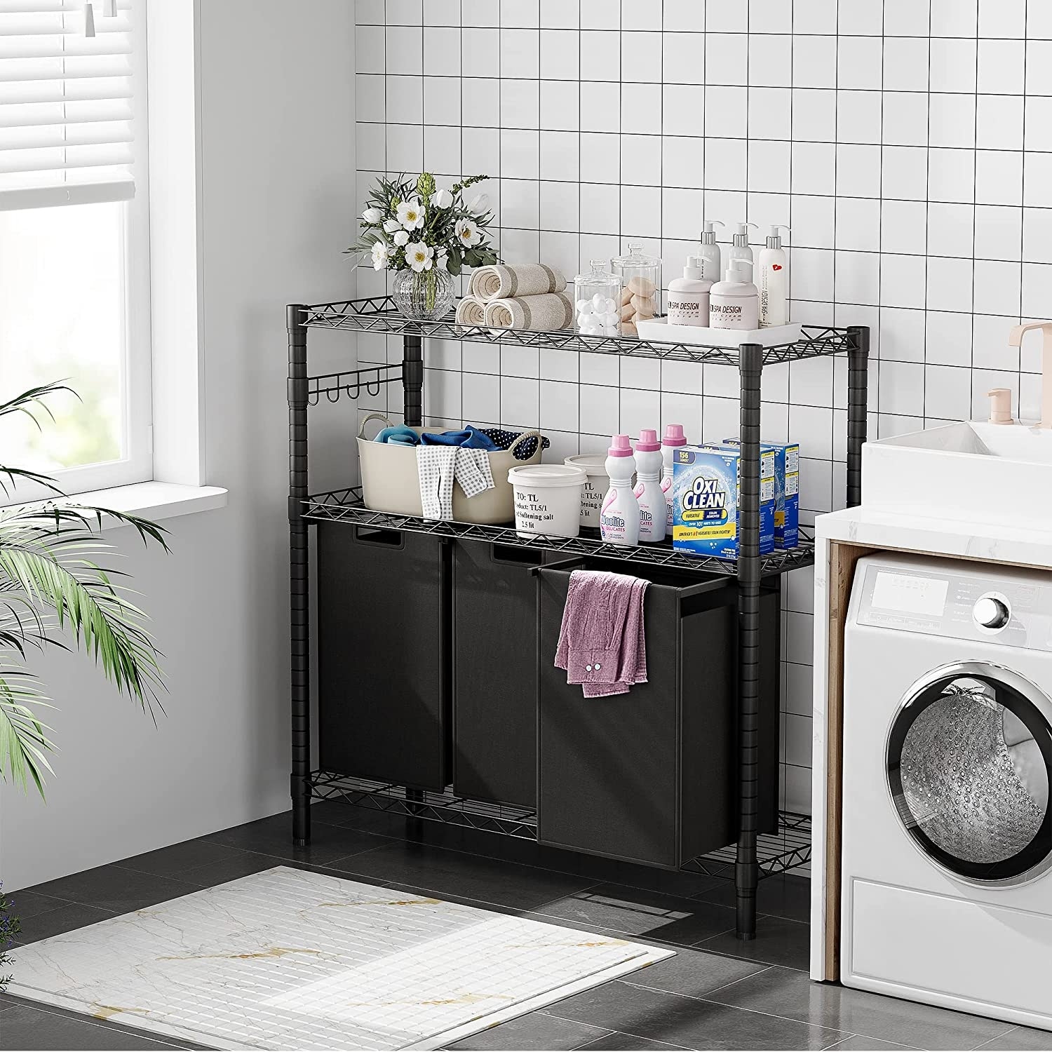 https://ak1.ostkcdn.com/images/products/is/images/direct/05473696c5a9cebf7e960360650e4201ecf8abc2/Laundry-Sorters-with-3-x-45L-Laundry-Bags-%26-2-Tier-Adjustable-Storage-Shelf.jpg