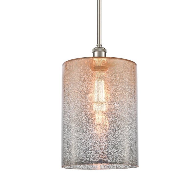 Innovations Lighting 516-1S-14-9-L Cobbleskill Pendant Cobbleskill 9" - Mercury / Brushed Satin Nickel