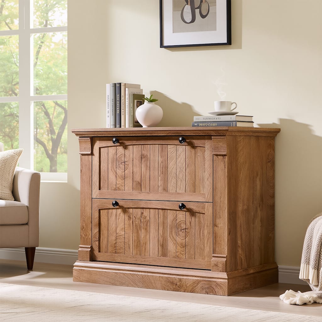 Rustic Wood File Cabinet , Filing Cabinet for Home Office, Living Room