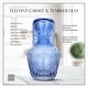 preview thumbnail 3 of 6, Elle Decor Bedside Night Water Carafe Glass Pitcher and Cup - 30 Oz