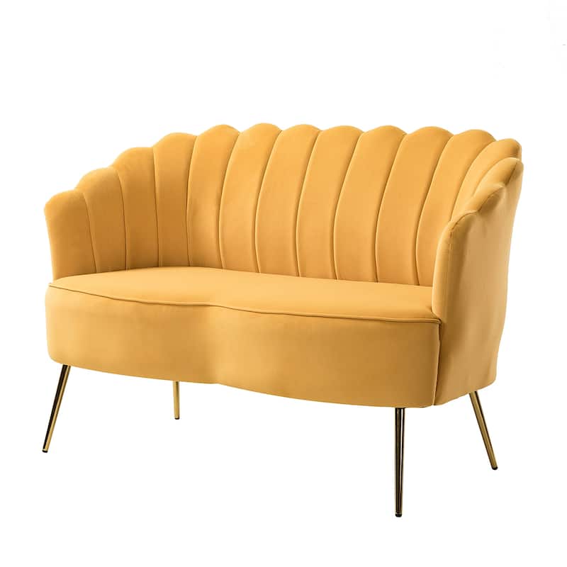 Xabier 52''Loveseat with Flower Shaped Back Design
