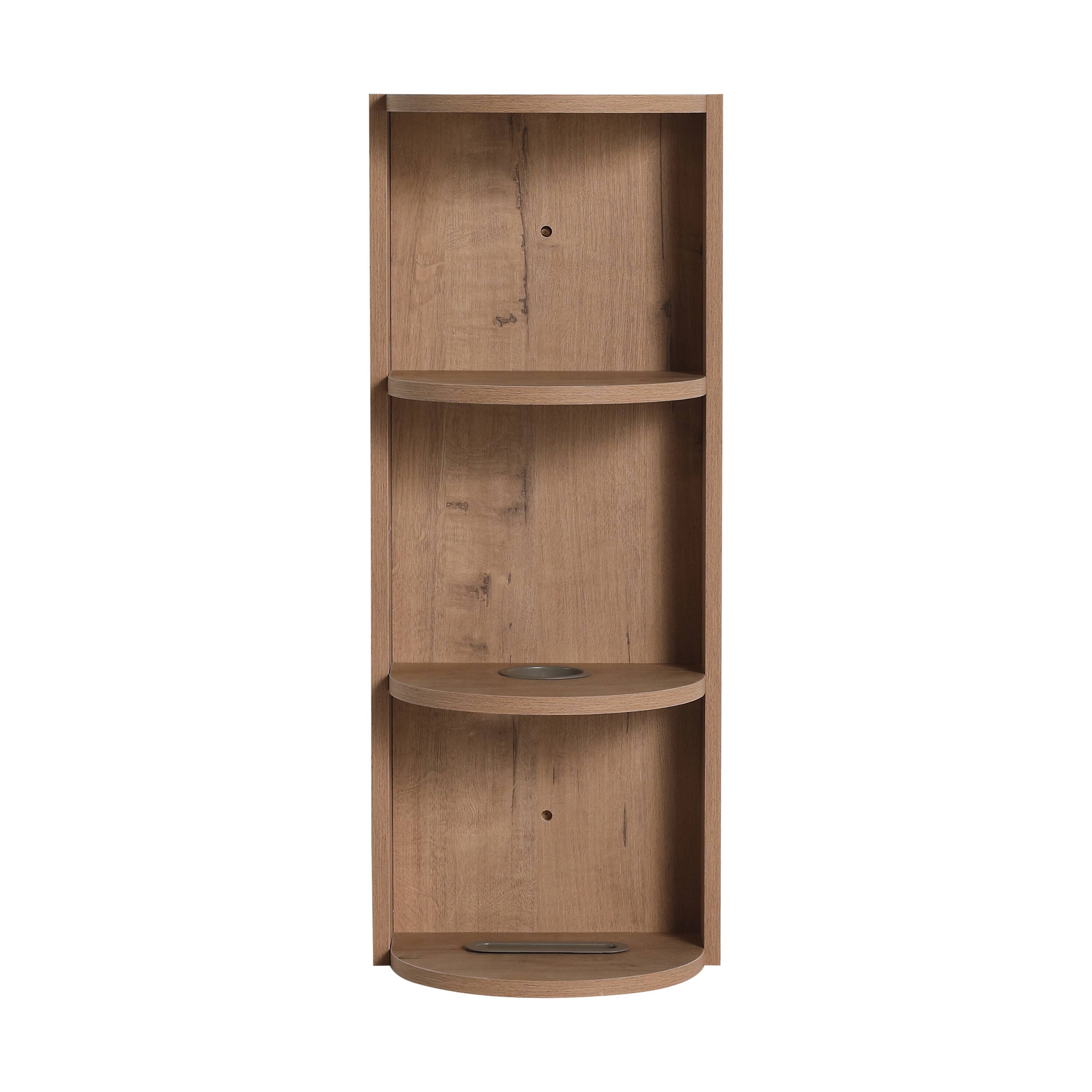 Wall Mounted Cabinet Floating Side Cabinet with Towel Shelf
