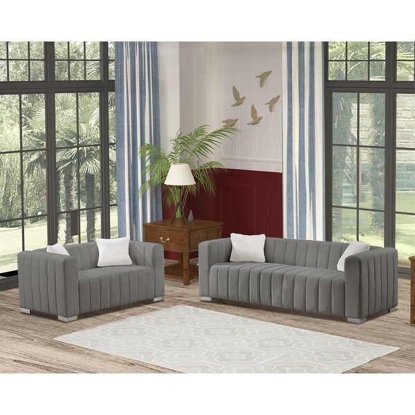 Wayna upholstered Modern Velvet Sofa for Living Room - On Sale