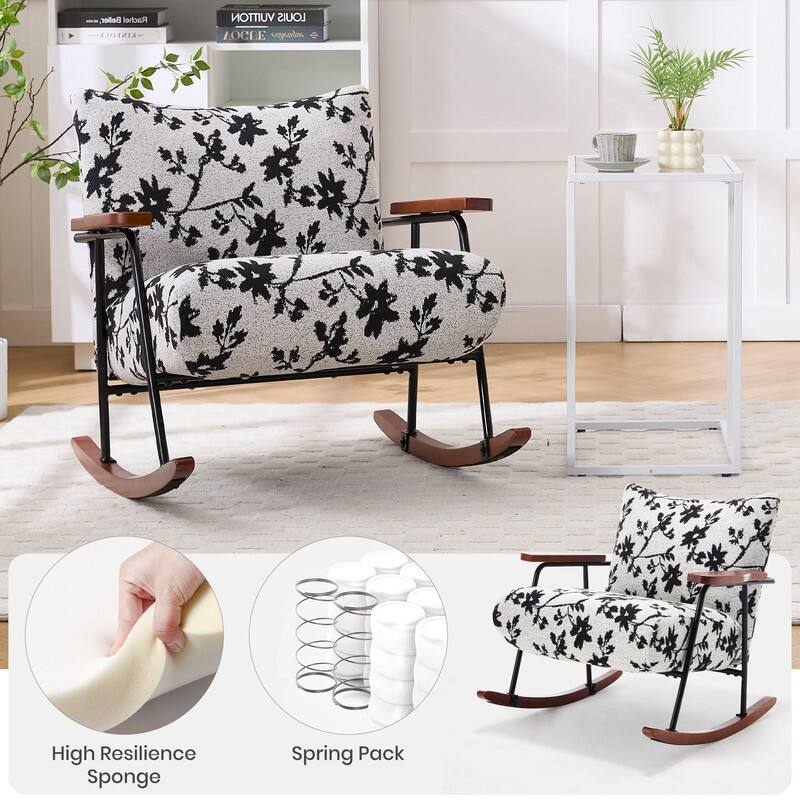 Metal Frame Rocking Chair