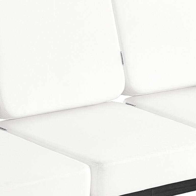 Casual Wood Cushioned 5-Piece Outdoor Patio Conversation Set