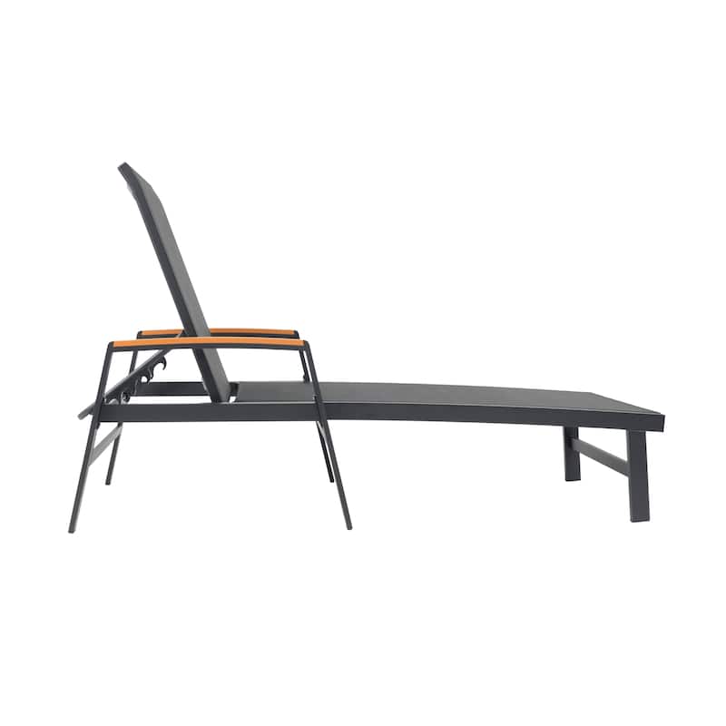 Oxton Outdoor Aluminum Chaise Lounge (Set of 4) by Christopher Knight Home