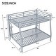 preview thumbnail 2 of 5, Full XL over Queen Metal Bunk Bed with Ladder and Guardrails
