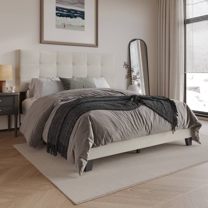CraftPorch Contemporary Tufted Bed