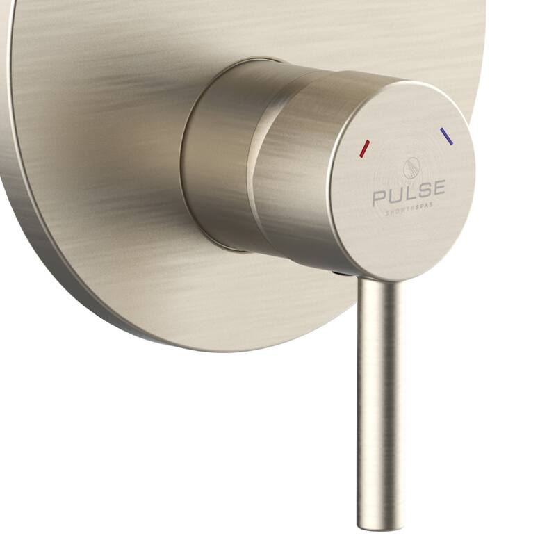 Tru-Temp Pressure Balanced Mixing Valve with Two Way Diverter Round Trim Brushed Nickel