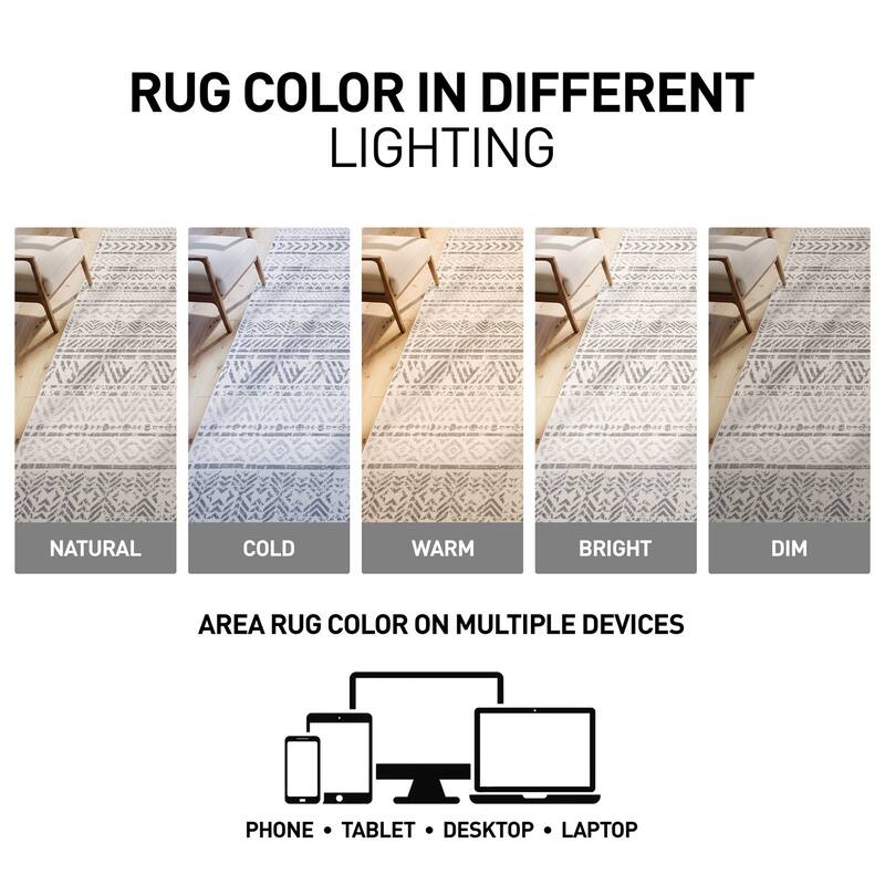 The Curated Nomad Midtown Geometric Distressed Bohemian Rug