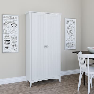 Bush Furniture Salinas Kitchen Pantry Cabinet with Doors