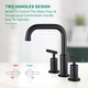 preview thumbnail 15 of 34, Vanityfair 8" Widespread Double Handles Bathroom Sink Faucet with Drain Assembly
