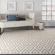 preview thumbnail 31 of 40, Nourison Grafix Modern Geometric Area Rug 7'10" x 9'10" - White/Grey - Rectangle