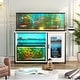 preview thumbnail 5 of 18, 55-75 Gallon Fish Tank Stand with Charging Station and LED Light, Reversible Aquarium Stand with Cabinet White