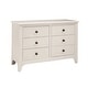 preview thumbnail 3 of 4, Taylor 6-Drawer Dresser Sea Shell